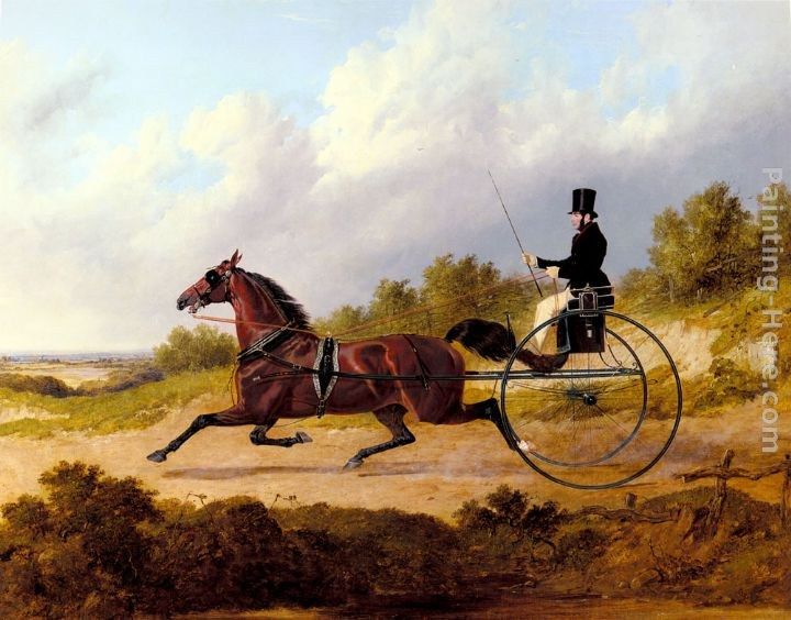 John Frederick Herring Snr The Famous Trotter Confidence Drawing A Gig